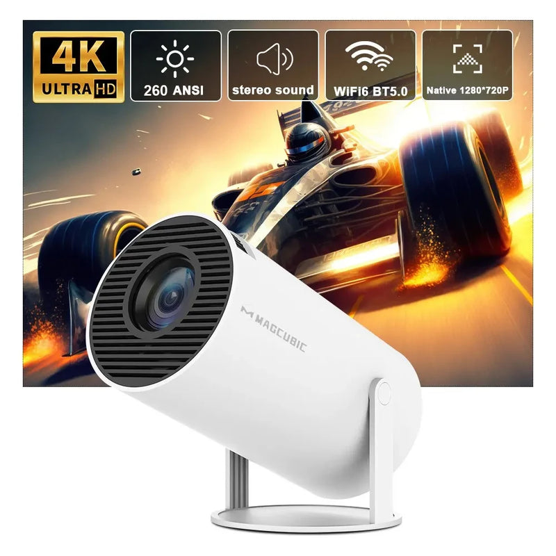 Projetor 4k alta resolução com conexão wireless