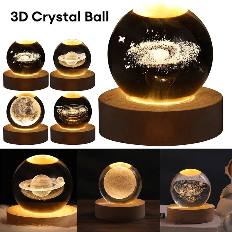 Decoração de luxo Globo de cristal 3D