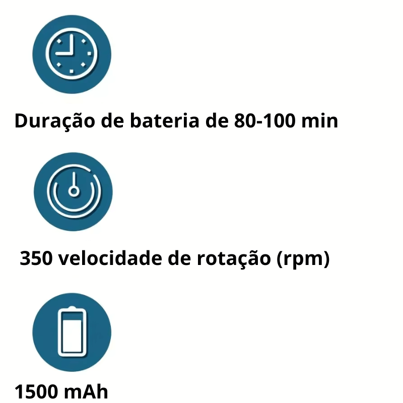 Escova elétrica multifuncional para limpeza