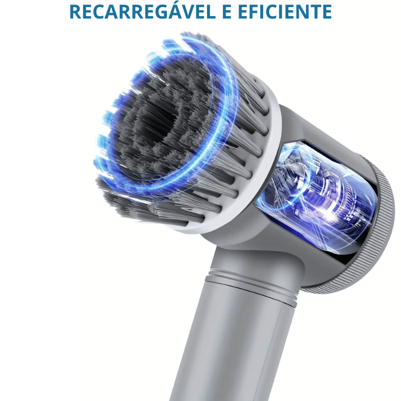 Escova elétrica multifuncional para limpeza